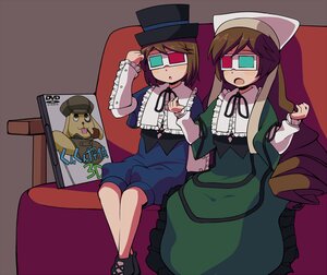 Rating: Safe Score: 0 Tags: 2girls 3d_glasses blindfold brown_hair commentary couch dog doll dress dvd_(object) eyepatch frills gothic_lolita haiteku hat head_mounted_display heterochromia image kunkun lolita_fashion long_hair long_sleeves multiple_girls no_legwear open_mouth pair pipe puppet rozen_maiden short_hair siblings sisters souseiseki suiseiseki sunglasses top_hat translated twins User: admin