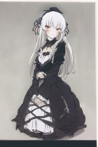Rating: Safe Score: 0 Tags: 1girl bangs black_dress closed_mouth dress eyebrows_visible_through_hair frills gothic_lolita grey_background hairband lolita_fashion long_hair long_sleeves looking_at_viewer red_eyes rose solo suigintou tagme very_long_hair wide_sleeves User: admin