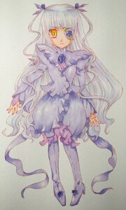 Rating: Safe Score: 0 Tags: 1girl barasuishou boots dress expressionless eyepatch frills full_body image knee_boots long_hair long_sleeves pantyhose purple_dress ribbon solo standing thigh_boots traditional_media very_long_hair watercolor_(medium) yellow_eyes User: admin