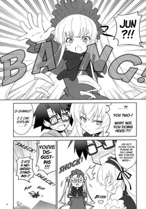 Rating: Safe Score: 0 Tags: !! !? 1boy 2girls bangs blush comic doujinshi doujinshi_#106 dress emphasis_lines eyebrows_visible_through_hair fujimaru_ritsuka_(male) glasses gothic_lolita greyscale hairband holding image jacket lolita_fashion lolita_hairband long_hair long_sleeves monochrome multiple multiple_girls nose_blush open_clothes open_jacket open_mouth puffy_sleeves sleeves_past_wrists sweat very_long_hair wide_sleeves User: admin