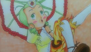 Rating: Safe Score: 0 Tags: 1990s_(style) 1girl :o blush dress drill_hair frills green_eyes green_hair image kanaria long_hair long_sleeves open_mouth parasol photo puffy_sleeves shoes sitting solo traditional_media twin_braids umbrella User: admin