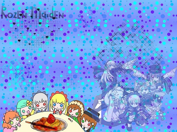 6+girls blonde_hair bow food fruit green_eyes hair_ornament halftone halftone_background image long_hair multiple multiple_girls polka_dot polka_dot_background polka_dot_bikini school_uniform short_hair tagme twintails