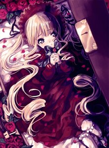 Rating: Safe Score: 0 Tags: 1girl amezawa_koma blonde_hair blue_rose bonnet bow box commentary_request dress flower hands_clasped hands_on_own_chest hat image in_container interlocked_fingers lolita_fashion long_hair long_sleeves looking_at_viewer lying on_back opening own_hands_clasped own_hands_together petals pink_flower pink_rose purple_rose red_dress red_eyes red_flower red_rose rose rose_petals rozen_maiden shinku solo thorns twintails very_long_hair User: admin