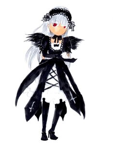 Rating: Safe Score: 0 Tags: 1girl black_dress black_wings detached_collar dress frills full_body hairband image long_hair long_sleeves looking_at_viewer red_eyes ribbon rose simple_background solo standing suigintou white_background wings User: admin