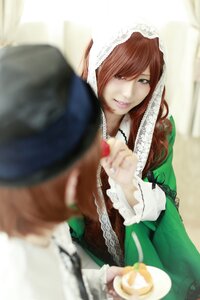 Rating: Safe Score: 0 Tags: 2girls 91076 blurry blurry_background blurry_foreground brown_hair depth_of_field food green_eyes heterochromia hood lips long_hair looking_at_viewer motion_blur multiple_cosplay multiple_girls smile suiseiseki tagme User: admin