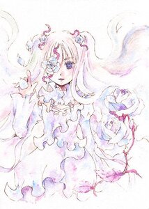 Rating: Safe Score: 0 Tags: 1girl blue_eyes dress flower hair_flower hair_ornament image kirakishou long_hair pink_hair rose solo traditional_media watercolor_(medium) User: admin