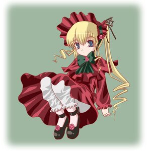 Rating: Safe Score: 0 Tags: 1girl blonde_hair bloomers blue_eyes bonnet bow bowtie dress drill_hair flower full_body green_bow image long_hair long_sleeves looking_at_viewer pink_flower pink_rose red_dress rose shinku shoes sitting solo twin_drills twintails underwear User: admin