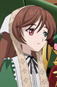 Rating: Safe Score: 0 Tags: 1girl black_ribbon blurry blurry_foreground brown_hair closed_mouth depth_of_field dress flower frills heterochromia image long_hair red_eyes ribbon rose solo suiseiseki User: admin