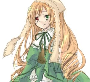 Rating: Safe Score: 0 Tags: 1girl blonde_hair dress drill_hair frills green_dress green_eyes heterochromia image long_hair long_sleeves looking_at_viewer red_eyes simple_background solo suiseiseki very_long_hair white_background User: admin