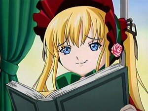 Rating: Safe Score: 0 Tags: 1girl blonde_hair blue_eyes bonnet book bow curtains flower image long_hair looking_at_viewer rose shinku solo twintails window User: admin