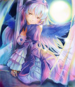Rating: Safe Score: 0 Tags: 1girl bad_id bad_pixiv_id bangs blurry brown_eyes closed_mouth depth_of_field dress feathered_wings frilled_sleeves frills hairband image jewelry juliet_sleeves long_hair long_sleeves looking_at_viewer mayo_riyo moon puffy_sleeves ribbon ring rozen_maiden silver_hair smile solo stained_glass suigintou window wings User: admin