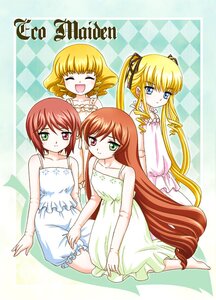 Rating: Safe Score: 0 Tags: 4girls :d argyle argyle_background barefoot blonde_hair blue_eyes brown_hair checkered checkered_background checkered_floor closed_eyes dress green_eyes heterochromia image long_hair multiple multiple_girls open_mouth red_eyes red_hair shinku short_hair sitting smile suiseiseki tagme tiles twintails very_long_hair User: admin