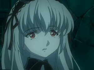 Rating: Safe Score: 0 Tags: 1girl bangs bowtie close-up closed_mouth face hair_ribbon image long_hair looking_at_viewer monochrome ribbon solo suigintou User: admin