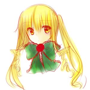 Rating: Safe Score: 0 Tags: 1girl blonde_hair blush flower holding_flower image long_hair looking_at_viewer red_flower red_rose rose shinku simple_background solo striped striped_background white_background User: admin