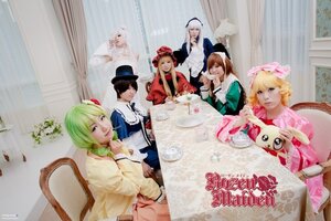 Rating: Safe Score: 0 Tags: 6+girls blonde_hair brown_hair closed_eyes curtains dress green_hair hat hina_ichigo kanaria long_hair multiple_cosplay multiple_girls photo shinku short_hair souseiseki suigintou suiseiseki table tagme User: admin