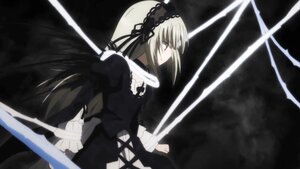 Rating: Safe Score: 0 Tags: 1girl dress frills hairband holding holding_sword holding_weapon image juliet_sleeves lolita_hairband long_hair long_sleeves puffy_sleeves red_eyes ribbon solo suigintou sword very_long_hair weapon wings User: admin