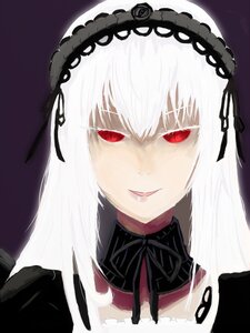 Rating: Safe Score: 0 Tags: 1girl bangs black_dress black_ribbon dress hairband image long_hair looking_at_viewer red_eyes ribbon simple_background smile solo suigintou wings User: admin