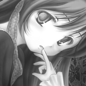 Rating: Safe Score: 0 Tags: 1girl close-up greyscale image monochrome solo suiseiseki User: admin