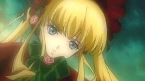 Rating: Safe Score: 0 Tags: 1girl blonde_hair blue_eyes bonnet bow bowtie flower image long_hair long_sleeves looking_at_viewer rose shinku sidelocks solo twintails User: admin