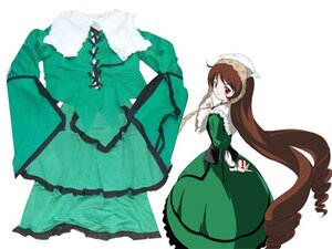 Rating: Safe Score: 0 Tags: 1girl brown_hair dress drill_hair frills full_body green_dress green_eyes hat head_scarf heterochromia long_hair long_sleeves looking_at_viewer looking_back red_eyes smile solo standing suiseiseki twin_drills twintails very_long_hair watering_can white_background User: admin