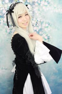 Rating: Safe Score: 0 Tags: 1girl 3d black_dress dress gothic_lolita hairband lips long_sleeves looking_at_viewer red_eyes smile solo suigintou white_hair User: admin