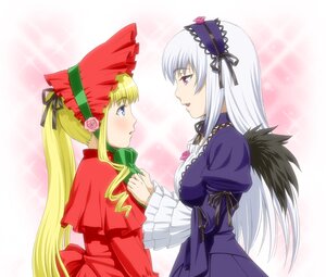 Rating: Safe Score: 0 Tags: 2girls adjusting_another's_clothes auto_tagged black_wings blonde_hair blue_eyes blush bonnet bow commentary_request dress drill_hair eye_contact flower frills hair_ribbon hairband ichikawa_masahiro image long_hair long_sleeves looking_at_another maria-sama_ga_miteru multiple_girls pair parody purple_eyes red_dress ribbon rozen_maiden shinku silver_hair suigintou twintails very_long_hair wings your_tie_is_crooked yuri User: admin