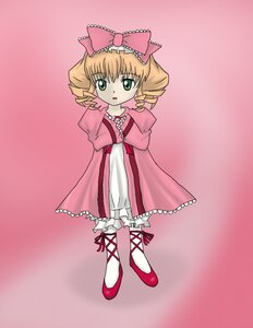 Rating: Safe Score: 0 Tags: 1girl blonde_hair bow dress drill_hair frills full_body green_eyes hair_bow hina_ichigo hinaichigo image jewelry long_sleeves looking_at_viewer pink_bow pink_dress pink_footwear red_footwear shoes solo standing twin_drills white_legwear User: admin