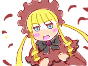 Rating: Safe Score: 0 Tags: 1girl blonde_hair blue_eyes blurry blurry_background blurry_foreground blush blush_stickers bonnet bow bowtie chibi depth_of_field dress image long_hair long_sleeves motion_blur open_mouth petals shinku sidelocks simple_background solo twintails white_background User: admin