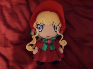 Rating: Safe Score: 0 Tags: 1girl blonde_hair blue_eyes bonnet bow bowtie capelet chibi doll dress flower full_body green_bow long_hair looking_at_viewer pantyhose red_capelet red_dress rose shinku sidelocks solo User: admin