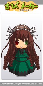 Rating: Safe Score: 0 Tags: 1girl :p bow brown_hair chibi dress drill_hair frills green_dress green_eyes hairband heterochromia image long_hair long_sleeves red_eyes ribbon solo suiseiseki tongue tongue_out twin_drills very_long_hair User: admin