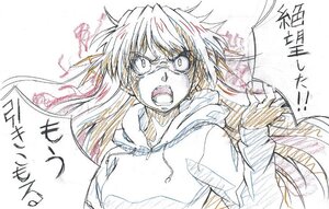 Rating: Safe Score: 0 Tags: 1girl angry barasuishou hood hood_down hoodie image long_hair monochrome open_mouth scarf solo teeth traditional_media upper_body User: admin