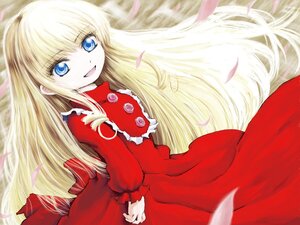 Rating: Safe Score: 0 Tags: 1girl :d auto_tagged bangs blonde_hair blue_eyes cherry_blossoms dress image iseki_(kuroshura_no_tabiji) long_hair long_sleeves looking_at_viewer open_mouth outdoors petals red_dress rozen_maiden shinku smile solo very_long_hair User: admin