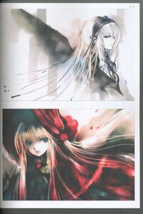 Rating: Safe Score: 0 Tags: 2girls blonde_hair blue_eyes bonnet dress flower image long_hair looking_at_viewer multiple_girls pair rose shinku silver_hair suigintou very_long_hair User: admin