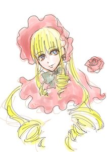 Rating: Safe Score: 0 Tags: 1girl bangs blonde_hair blue_eyes bonnet bow drill_hair eyebrows_visible_through_hair flower image long_hair looking_at_viewer pink_flower pink_rose red_flower red_rose rose shinku simple_background solo striped twin_drills upper_body vertical_stripes white_background User: admin