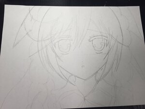 Rating: Safe Score: 0 Tags: 1girl :o black_border blush border greyscale image letterboxed looking_at_viewer monochrome simple_background sketch solo suiseiseki traditional_media white_background User: admin