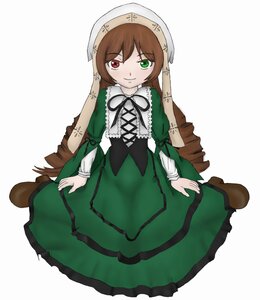 Rating: Safe Score: 0 Tags: 1girl brown_hair dress full_body green_dress green_eyes heterochromia image long_hair long_sleeves looking_at_viewer red_eyes simple_background sitting smile solo suiseiseki very_long_hair white_background User: admin