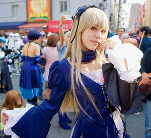 Rating: Safe Score: 0 Tags: 3d bag blonde_hair blue_dress blurry blurry_background blurry_foreground crowd depth_of_field dress figure hairband long_hair multiple_girls nail_polish photo red_eyes solo solo_focus standing suigintou User: admin