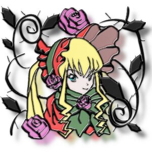 Rating: Safe Score: 0 Tags: 1girl blonde_hair blue_eyes bonnet bowtie dress drill_hair flower image long_hair long_sleeves looking_at_viewer pink_rose red_rose rose shinku simple_background solo twintails User: admin