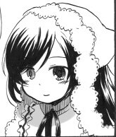 Rating: Safe Score: 0 Tags: 1girl bangs blush fur_trim greyscale image looking_at_viewer monochrome short_hair simple_background solo suiseiseki white_background User: admin