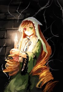 Rating: Safe Score: 0 Tags: 1girl brown_hair dress green_dress green_eyes heterochromia holding image long_hair long_sleeves looking_at_viewer red_eyes ribbon solo suiseiseki very_long_hair watering_can User: admin