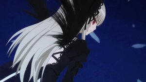 Rating: Safe Score: 0 Tags: 1girl black_dress black_wings closed_mouth dress frills image juliet_sleeves long_hair long_sleeves looking_at_viewer looking_back night puffy_sleeves red_eyes solo suigintou upper_body very_long_hair wings User: admin