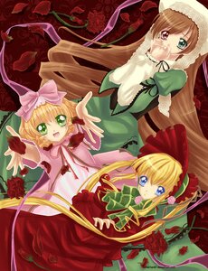 Rating: Safe Score: 0 Tags: 3girls :d blonde_hair blue_eyes bonnet bow dress flower frills green_eyes hat hina_ichigo image long_hair long_sleeves looking_at_viewer multiple multiple_girls open_mouth outstretched_arm pink_bow pink_flower pink_rose red_flower red_rose rose shinku suiseiseki tagme twintails very_long_hair User: admin