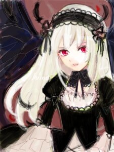 Rating: Safe Score: 0 Tags: 1girl detached_collar dress frills hairband image lolita_hairband long_hair long_sleeves looking_at_viewer red_eyes ribbon rose silver_hair solo suigintou User: admin