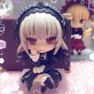 Rating: Safe Score: 0 Tags: 2girls 3d blonde_hair blurry blurry_background blurry_foreground chibi depth_of_field doll dress figure frills hairband lolita_hairband long_hair long_sleeves looking_at_viewer multiple_girls photo red_eyes sitting smile solo suigintou wings User: admin