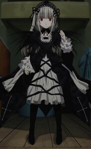 Rating: Safe Score: 0 Tags: 1girl dress frills gothic_lolita hairband image lolita_fashion lolita_hairband long_hair long_sleeves looking_at_viewer red_eyes ribbon rose solo suigintou User: admin