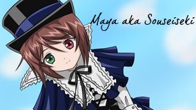 Rating: Safe Score: 0 Tags: 1girl blue_background brown_hair collar dress frills green_eyes hat heterochromia image long_sleeves looking_at_viewer red_eyes ribbon solo souseiseki top_hat upper_body User: admin
