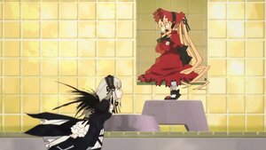 Rating: Safe Score: 0 Tags: 2girls black_wings blonde_hair dress image long_hair long_sleeves multiple_girls pair shinku silver_hair sitting suigintou very_long_hair wings User: admin