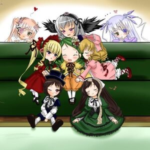 Rating: Safe Score: 0 Tags: 6+girls black_wings blonde_hair blush bonnet bow brown_hair closed_eyes dress drill_hair eyepatch green_dress green_hair heart hina_ichigo image kanaria long_hair long_sleeves multiple multiple_girls one_eye_closed pink_bow pink_hair red_dress shinku silver_hair sisters sleeping souseiseki suigintou suiseiseki tagme twintails very_long_hair User: admin