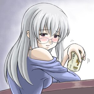 Rating: Safe Score: 0 Tags: 1girl alcohol beer beer_can blush can drunk glasses image long_hair looking_back silver_hair sitting solo suigintou table User: admin