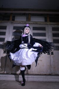 Rating: Safe Score: 0 Tags: 1girl black_legwear dress gothic_lolita indoors long_hair shoes solo standing suigintou wings User: admin